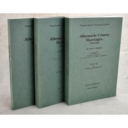 Albemarle County Marriages, 1780-1853 (Virginia Historic Marriage Register)